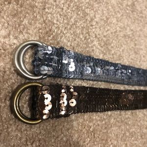 Sequin skinny belts S/M